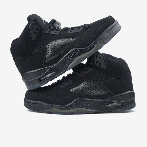 Nike Air Jordan 5 Black Dark Brown Gum 22938-Чорний-41 фото