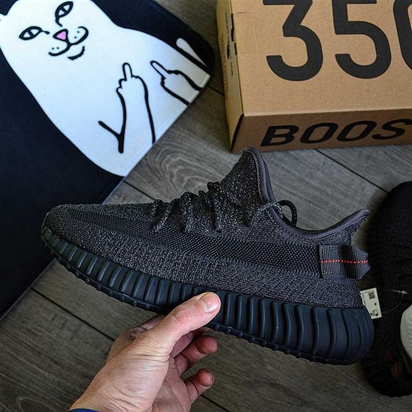 Кросівки Adidas Yeezy Boost 350 V2 Black Static 00561-Чорний-36 фото