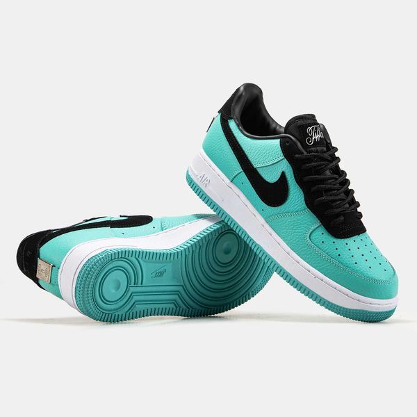 Кросівки Nike Air Force 1 Low Tiffany & Co 11732-Блакитний-37 фото