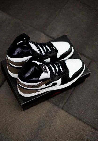 Кросівки Jordan 1 High Dark Mocha Winter(зимові) 09943-Коричневий-37 фото