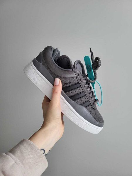 Кросівки Adidas Campus x Bad Bunny Graphite 12935-Темно-сірий-36 фото