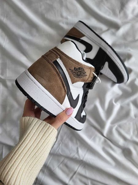 Кросівки Jordan 1 High Dark Mocha Winter(зимові) 09943-Коричневий-37 фото