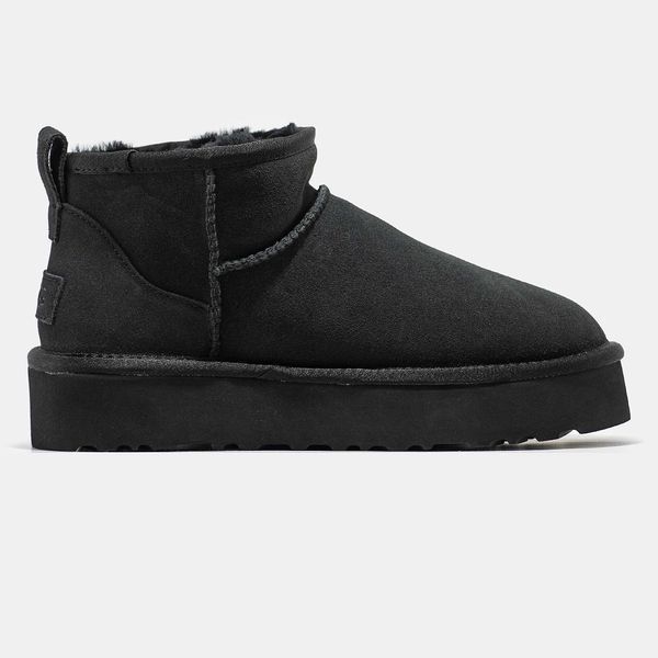 Угги на платформі UGG Ultra Mini Platform Black 09828-Чорний-36 фото