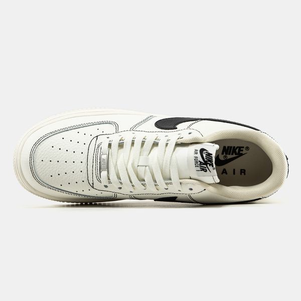 Кросівки Nike Air Force 1 Cream Black 22242-Бежевий-41 фото