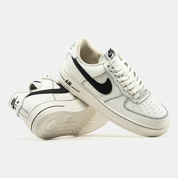 Кросівки Nike Air Force 1 Cream Black 22242-Бежевий-41 фото