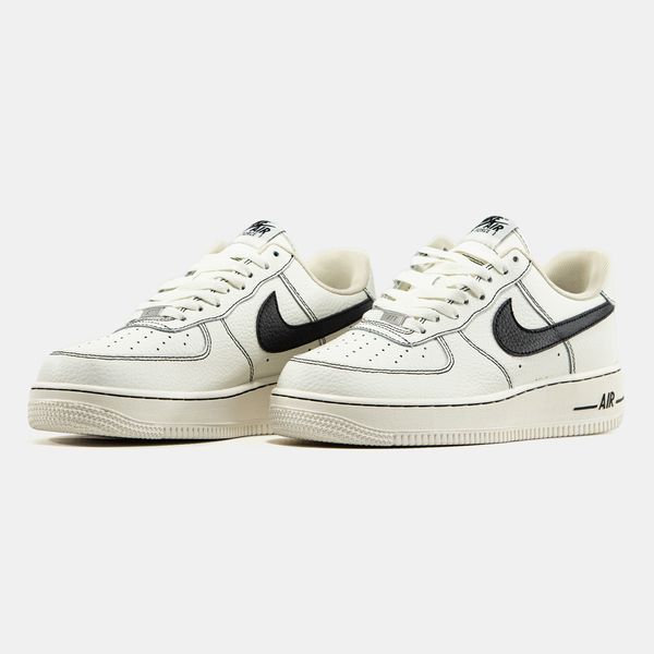 Кросівки Nike Air Force 1 Cream Black 22242-Бежевий-41 фото