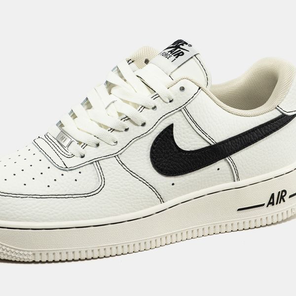 Кросівки Nike Air Force 1 Cream Black 22242-Бежевий-41 фото