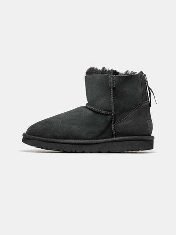 Угги UGG Classic Mini Zip Black 10011-Чорний-36 фото