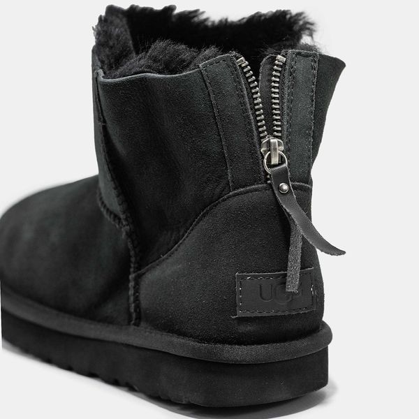 Угги UGG Classic Mini Zip Black 10011-Чорний-36 фото