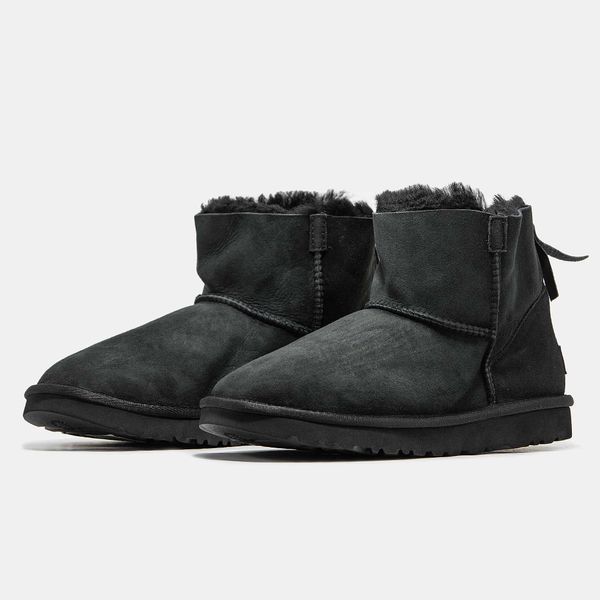 Угги UGG Classic Mini Zip Black 10011-Чорний-36 фото