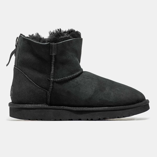 Угги UGG Classic Mini Zip Black 10011-Чорний-36 фото