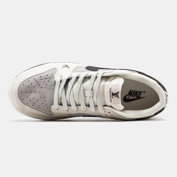 Кросівки Nike SB Dunk Low x Louis Vuitton Grey Black 14687-Сірий-36 фото