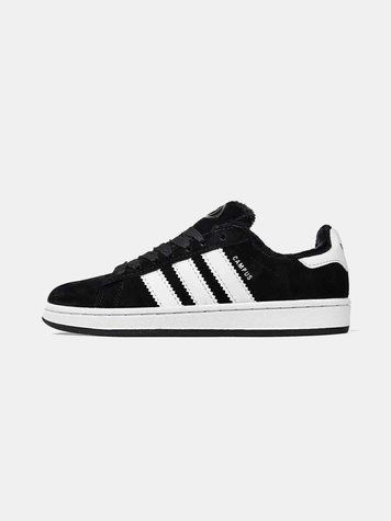 Кросівки Adidas Campus Black White Winter Fur(зимові) 13855-Чорний-37 фото