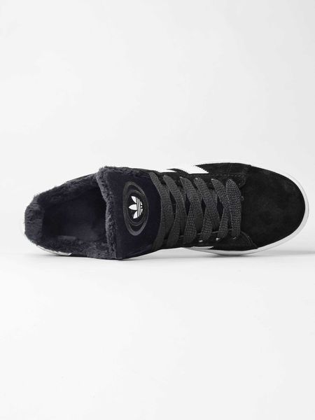 Кросівки Adidas Campus Black White Winter Fur(зимові) 13855-Чорний-37 фото