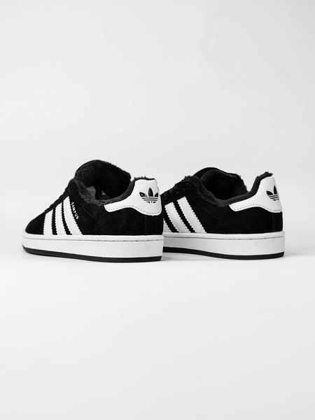 Кросівки Adidas Campus Black White Winter Fur(зимові) 13855-Чорний-37 фото