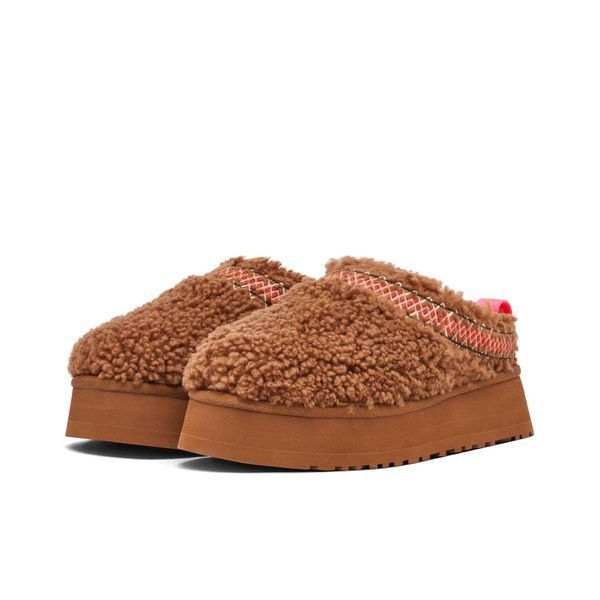 Угги на платформі UGG Tazz Slipper Heritage Braid Hardwood 18659-Коричневий-36 фото