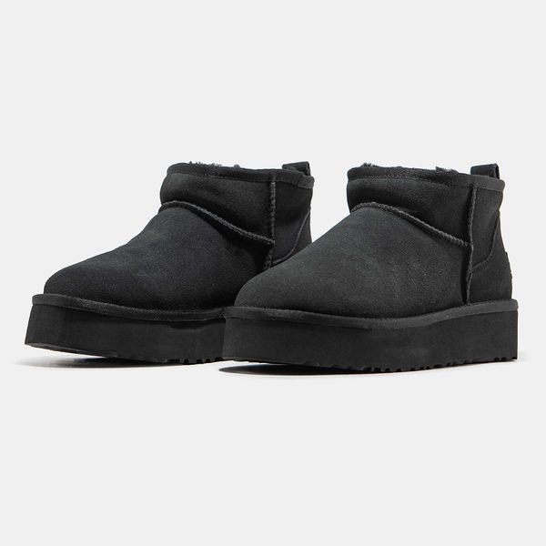 Угги на платформі UGG Ultra Mini Platform Black 09828-Чорний-38 фото