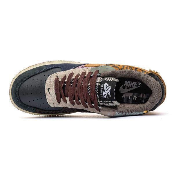 Кросівки Nike Air Force 1 Low x Travis Scott Cactus Jack Blue Brown 02520-Коричневий-41 фото