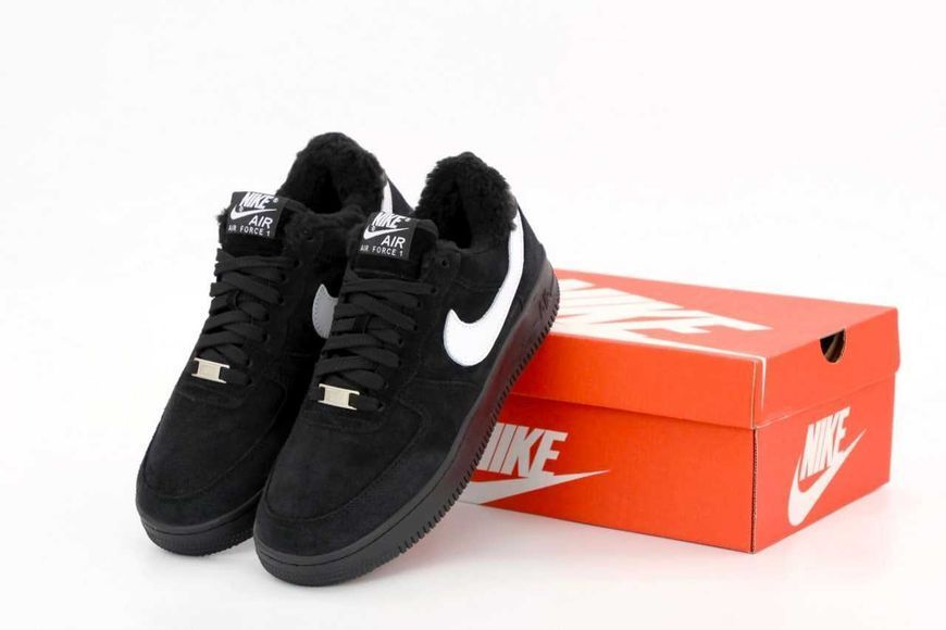 Кросівки Nike Air Force Black Winter (зимові) 07091-Чорний-41 фото