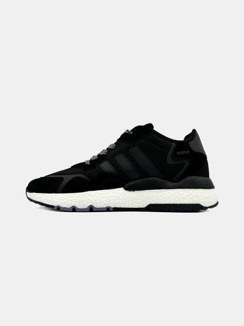 Кросівки Adidas Nite Jogger Black White 00252-Чорний-41 фото
