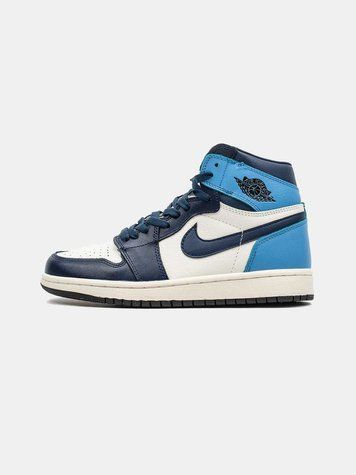 Кросівки Jordan 1 Retro High Patent Blue toe 01676-Блакитний-36 фото