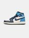 Кросівки Jordan 1 Retro High Patent Blue toe 01676-Блакитний-36 фото 1