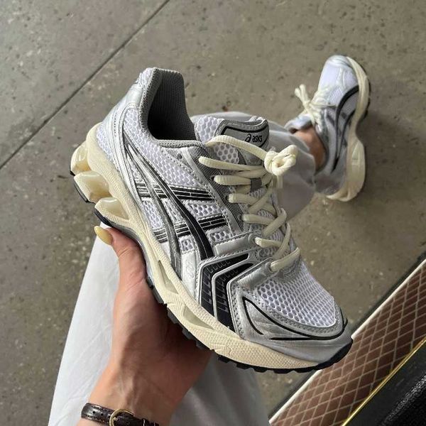 Кросівки Asics Gel-Kayano 14 White Silver Black 12185-Сірий-36 фото