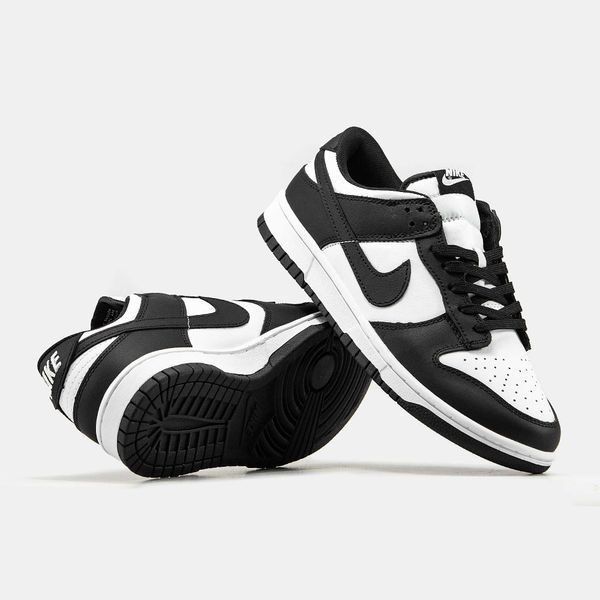 Кросівки Nike SB Dunk Low White Black 06183-Чорний-36 фото