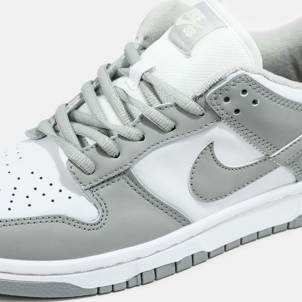 Кросівки Nike SB Dunk Low White Grey 11155-Сірий-36 фото