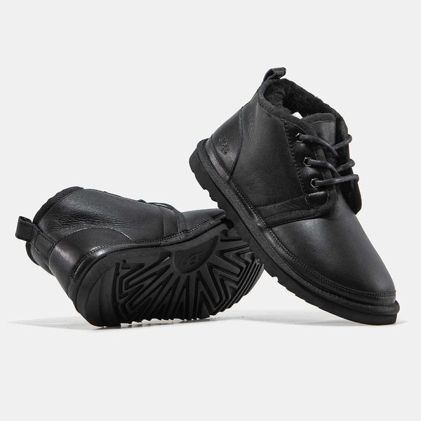 Угги UGG Neumel Leather Black 04048-Чорний-36 фото