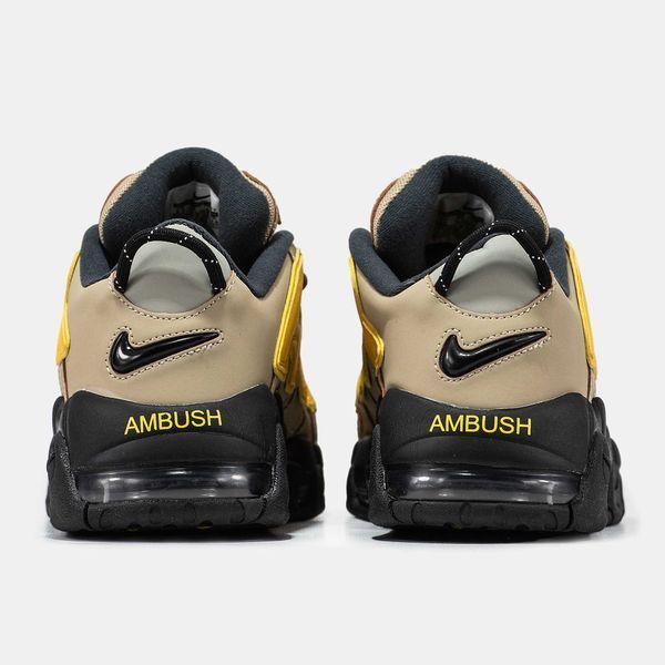 Кросівки Nike Air More Uptempo x AMBUSH Beige Yellow Black 13762-Жовтий-40 фото