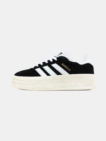 Кросівки Adidas Gazelle Bold Platform Black White 11515-Чорний-36 фото