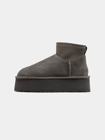Угги на платформі UGG Classic Mini Dipper Grey 18649-Сірий-36 фото