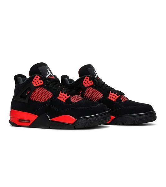 Кросівки Jordan Retro 4 Black Red 07783-Червоний-37 фото