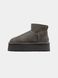 Угги на платформі UGG Classic Mini Dipper Grey 18649-Сірий-36 фото 1