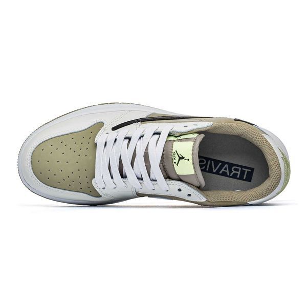 Кросівки Jordan 1 Low x Travis Scott Golf 13492-Коричневий-36 фото