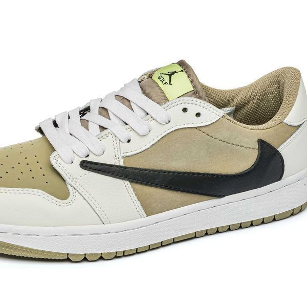 Кросівки Jordan 1 Low x Travis Scott Golf 13492-Коричневий-36 фото