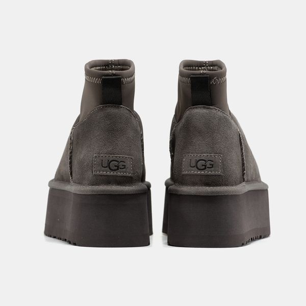Угги на платформі UGG Classic Mini Dipper Grey 18649-Сірий-36 фото