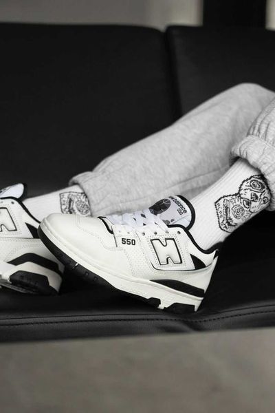 Кросівки NB New Balance 550 White Navi 07635-Білий-36 фото