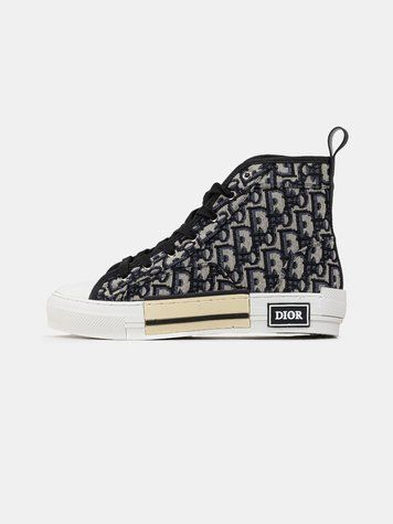 Dior B23 High-Top Beige Black 23090-36 фото