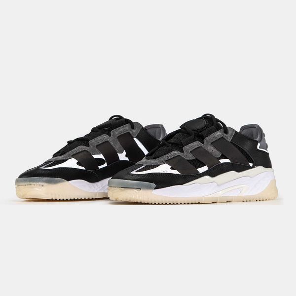 Кросівки Adidas Niteball Black White Gum 05597-Чорний-40 фото