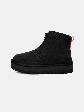 Угги UGG Neumel Platform Zip Slipper Black 18158-Чорний-36 фото