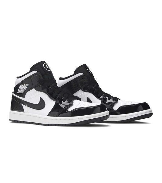 Кросівки Jordan Retro 1 Black White Carbon 06021-Чорний-42 фото