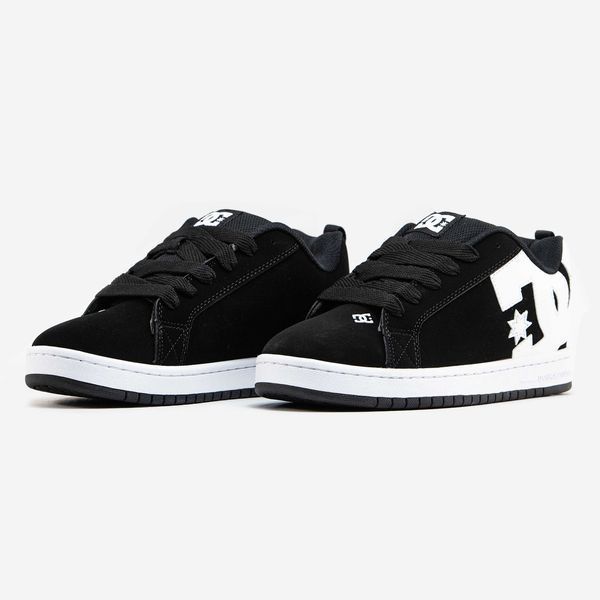 Кросівки DC Shoes Court Graffik Black White 16056-Чорний-36 фото