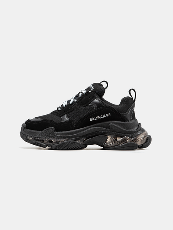 Кросівки Balenciaga Triple S Clear Sole Black 03368-40 фото