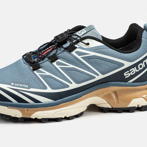 Кросівки Salomon XT-6 Adv Dover Blue Beige Gore-Tex (гортекс) 17989-Синій-36 фото