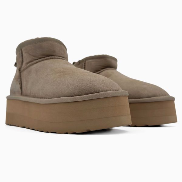 Угги на платформі UGG Ultra Mini Platform Khaki 18598-Хакі-38 фото