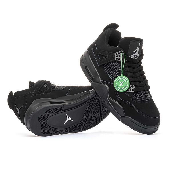 Кросівки Jordan Retro 4 Black Kat 04716-Чорний-36 фото