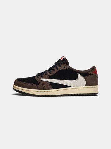 Кросівки Jordan 1 Retro Low x Travis Scott Low 01700-Коричневий-36 фото