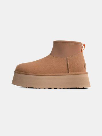 Угги на платформі UGG Classic Mini Dipper Chestnut 18648-Каштановий-36 фото